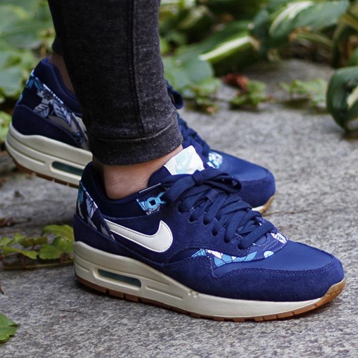 Nike WMNS Air Max Print "Midnight Navy" (528898-401) thebestsneakers-pl granatowy Buty do biegania