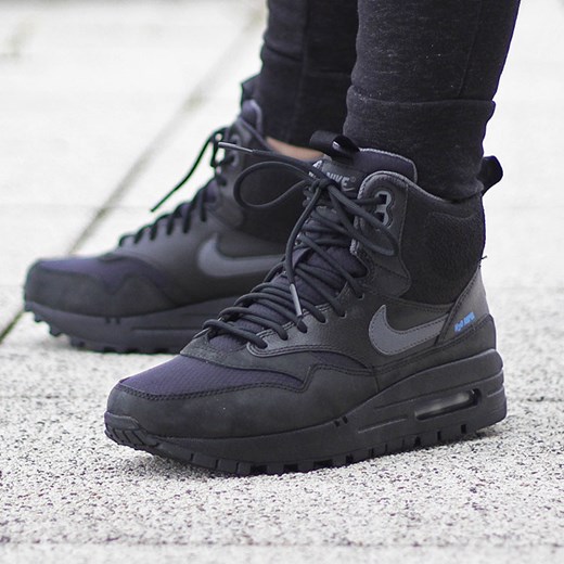 Nike Wmns Air Max 1 Mid Sneakerboot "Black" (685267-001) thebestsneakers-pl szary lato
