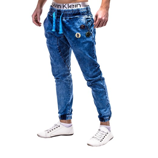 Spodnie P202 -  JASNY JEANS ombre niebieski jeans