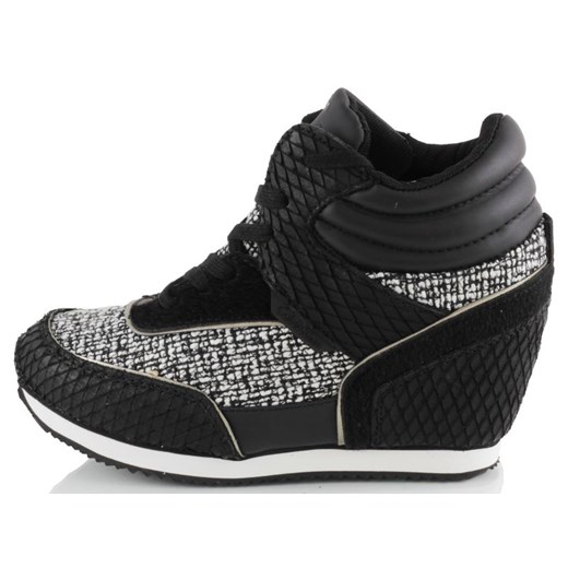 Sneakersy Calvin Klein Jeans VIVI Black/White 2052-036 zebra-buty-pl czarny jeans