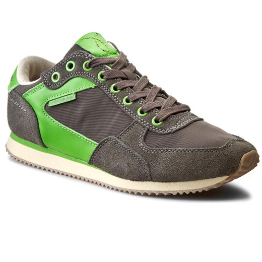 Sneakersy CALVIN KLEIN JEANS - Marcel Nylon/Suede/Leather S1436  Dark Grey eobuwie-pl szary Sneakersy męskie