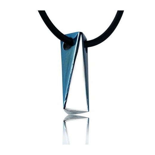 Wisiorek niebieski minimalistyczny stal szlachetna 77-WA060N silverado-pl bialy młodzieżowy