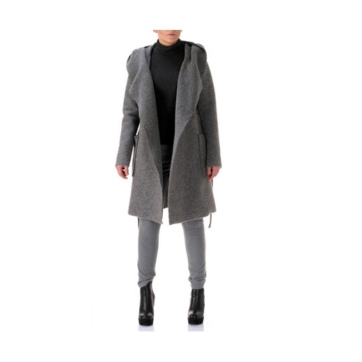 XL/XXL Esther - wełniany płaszcz z dużym kapturem dawanda  Płaszcze damskie z kapturem