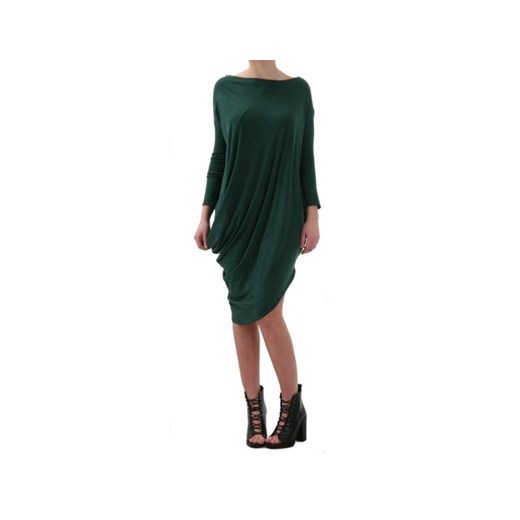 L Rose Green- asymetryczna sukienka od Freeshion dawanda zielony