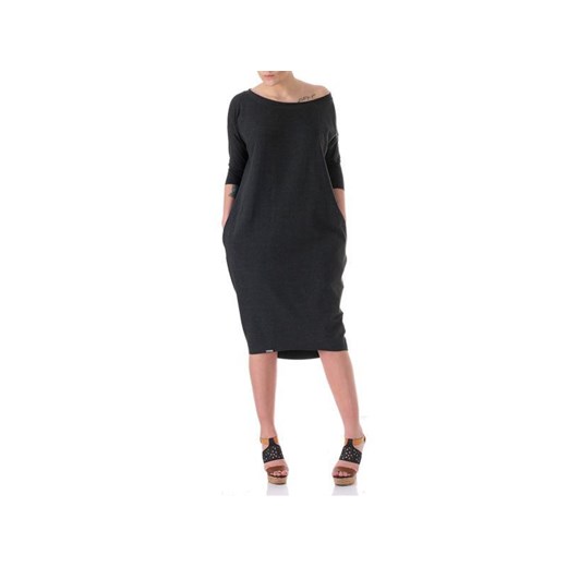 XXL Ida Graphite - sukienka oversize od Freeshion dawanda czarny lato