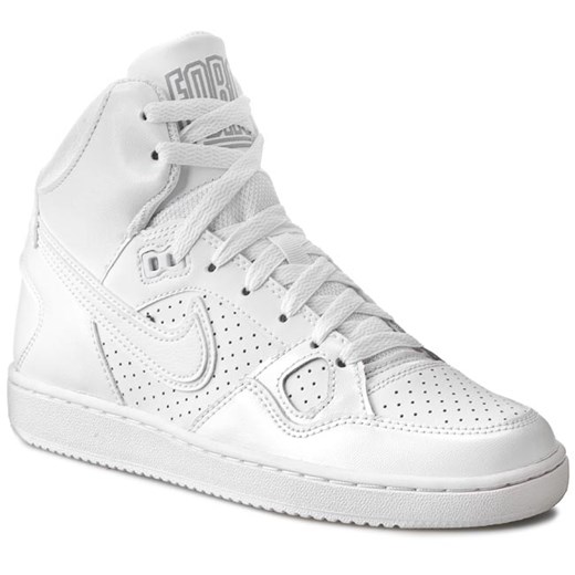 Sneakersy NIKE - Son Of Force Mid 616303 110 White/White Wolf Grey/White eobuwie-pl szary lato