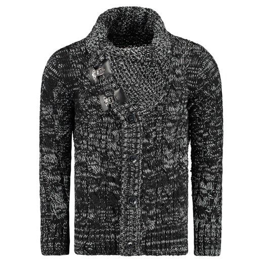 Sweter męski czarny (wx0719) dstreet szary jesień