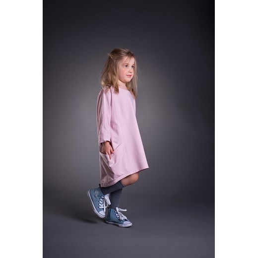 Sukienka Big Apple - szara kids-showroom-pl fioletowy modne