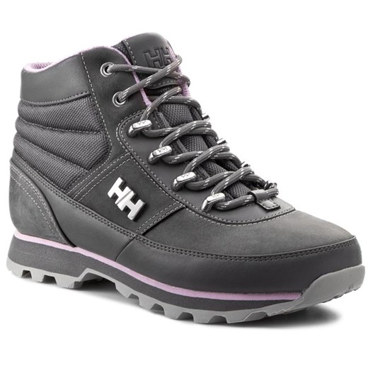 Trekkingi HELLY HANSEN - W Woodlands 108-07,964 Charcoal/Hazy Pink/New Light Grey/Ash Grey eobuwie-pl szary płaska podeszwa