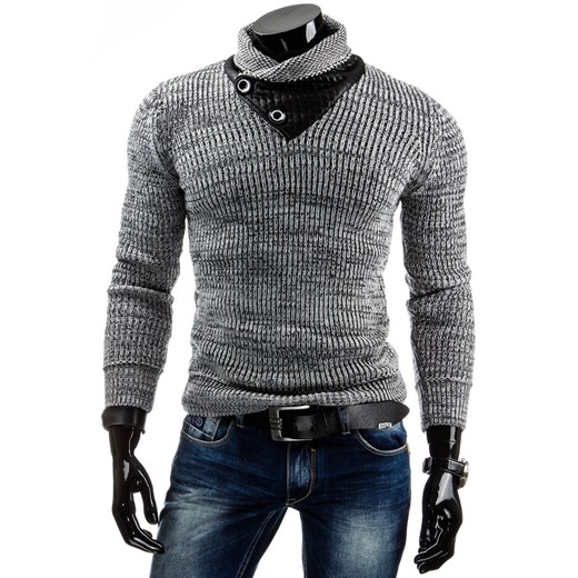 Sweter męski (wx0490) dstreet szary męskie