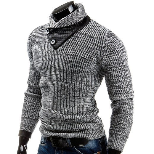 Sweter męski (wx0490) dstreet szary modne