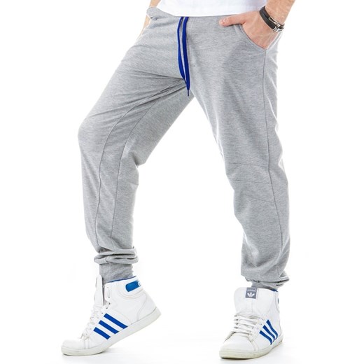 Spodnie dresowe (ux0157) dstreet bialy Spodnie