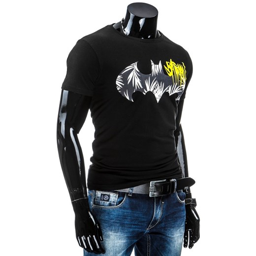 T-shirt męski Batman czarny (rx1398) dstreet czarny T-shirty męskie z nadrukiem