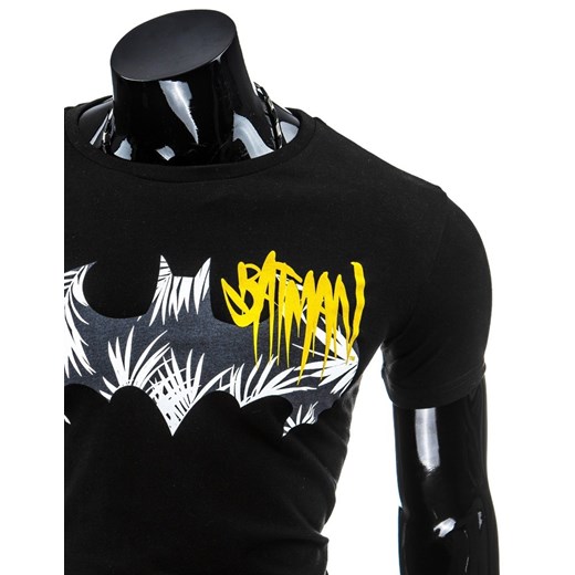T-shirt męski Batman czarny (rx1398) dstreet czarny tkanina