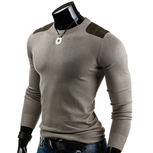 Sweter męski (wx0474) dstreet szary miękkie