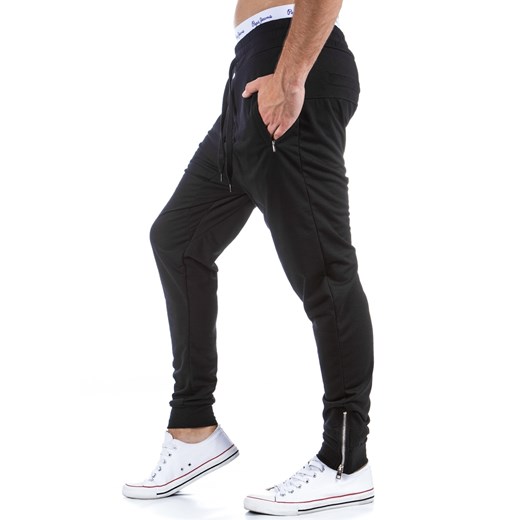 Spodnie dresowe baggy (ux0317) dstreet bialy młodzieżowy