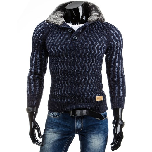 Sweter (wx0520) dstreet czarny męskie