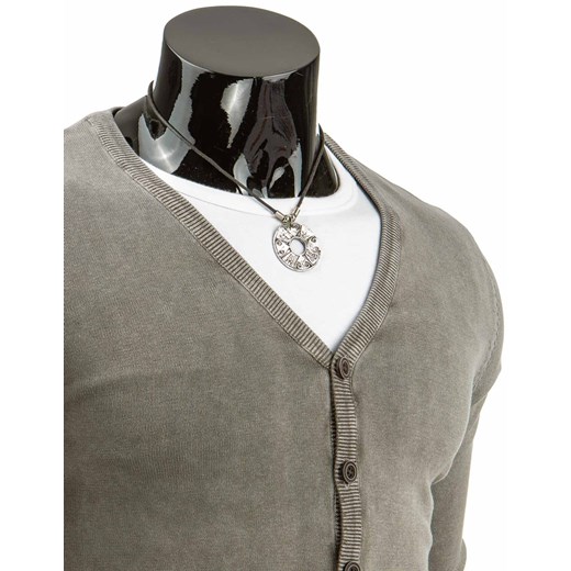 Sweter męski beżowy (wx0631) dstreet bialy męskie