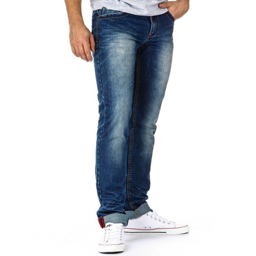 Spodnie męskie jeans (ux0089) dstreet granatowy Spodnie