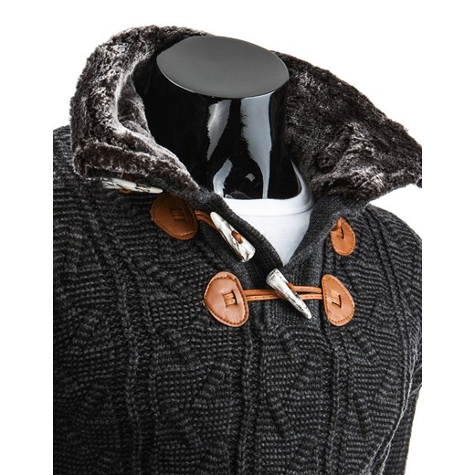 Sweter męski (wx0576) dstreet szary nowoczesny