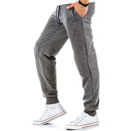 Spodnie dresowe (ux0150) dstreet bialy Spodnie