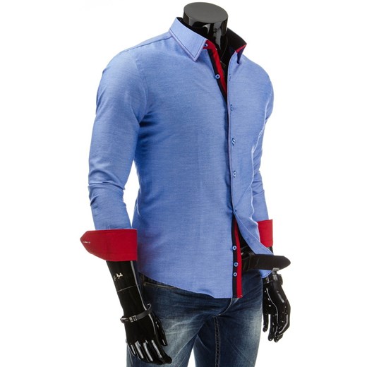 Koszula biznesowa (dx0713) dstreet niebieski Koszule męskie slim