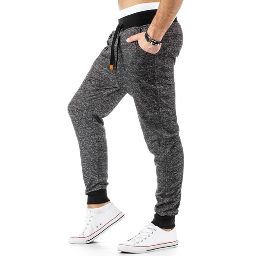 Spodnie dresowe baggy (ux0221) dstreet bialy Spodnie