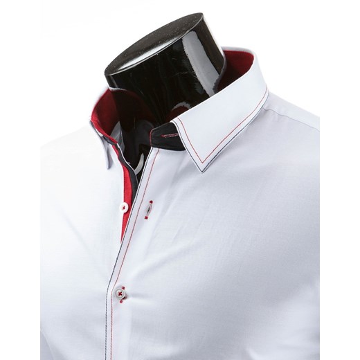Męska koszula z długim rękawem (dx0674) dstreet czarny Koszule męskie slim