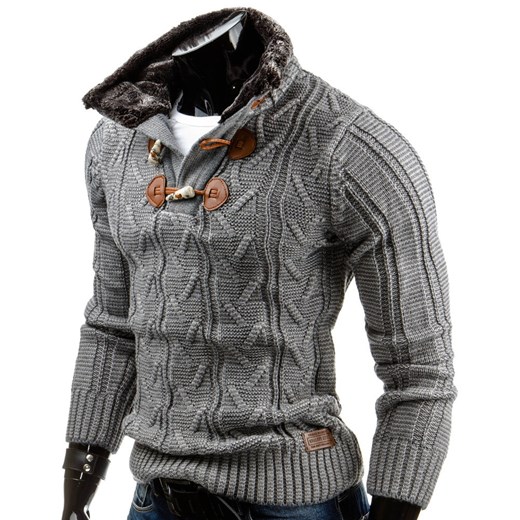 Sweter męski (wx0577) dstreet szary męskie