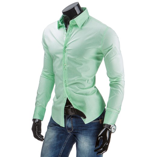Koszula męska miętowa (dx0814) dstreet zielony koszule