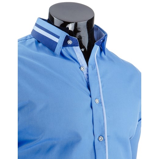 Koszula męska błękitna (dx0911) dstreet niebieski Koszule z długim rękawem męskie