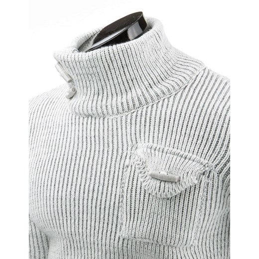 Sweter (wx0569) dstreet szary męskie