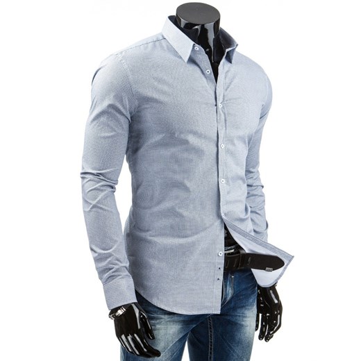 Koszula z długim rękawem (dx0775) dstreet niebieski koszule