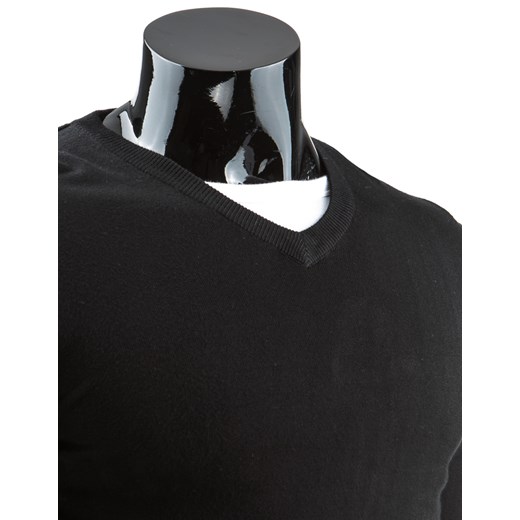 Sweter męski czarny (wx0604) dstreet  modne