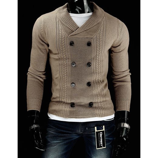 Sweter (wx0221) dstreet brazowy miękkie