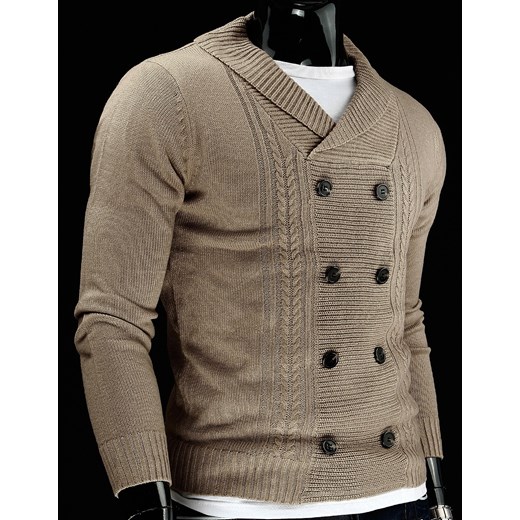 Sweter (wx0221) dstreet brazowy jesień