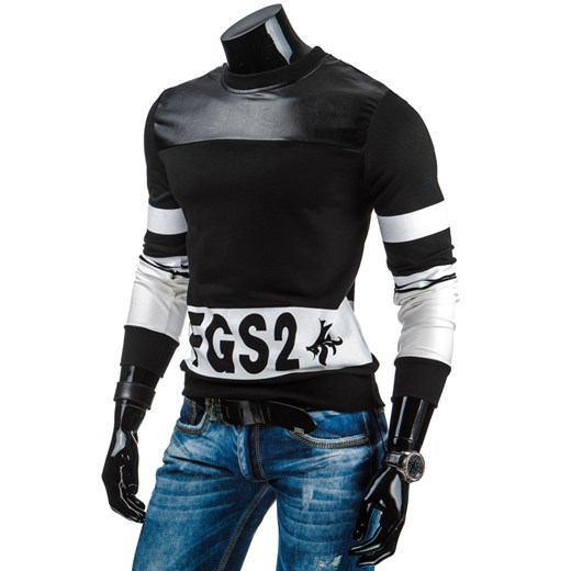 Bluza męska czarna (bx1138) dstreet czarny młodzieżowy