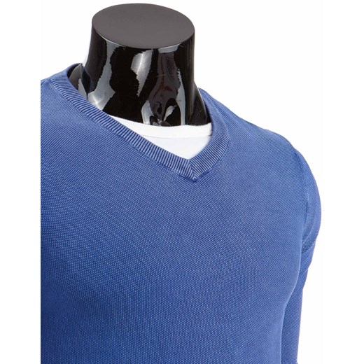 Sweter męski niebieski (wx0586) dstreet niebieski męskie