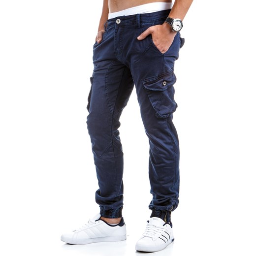 Spodnie jeansowe (ux0405) dstreet czarny elastan