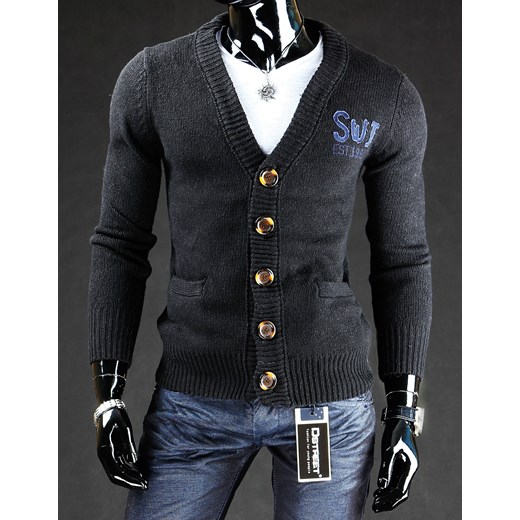 Sweter (wx0266) dstreet czarny miękkie