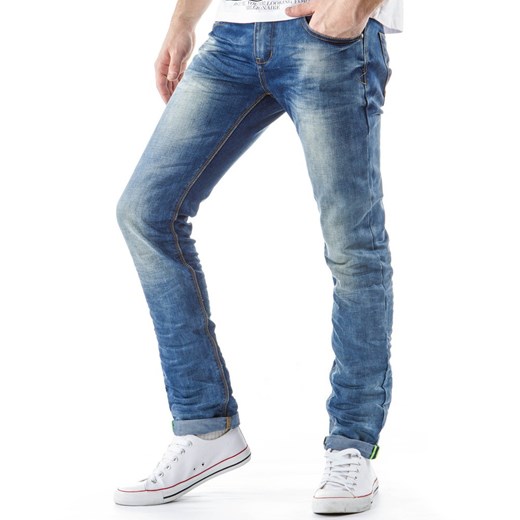 Męskie jeansy (ux0168) dstreet niebieski jesień