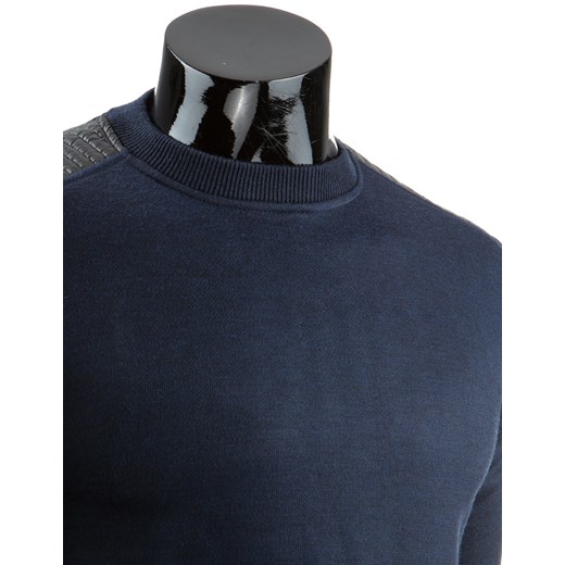 Sweter męski granatowy (wx0673) dstreet  modne