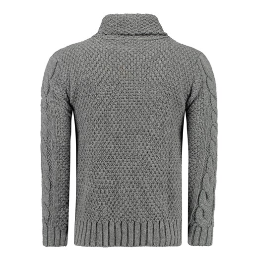 Sweter męski antracytowy (wx0717) dstreet szary męskie