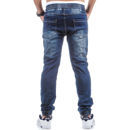 Spodnie męskie joggery jeansowe (ux0407) dstreet niebieski młodzieżowy