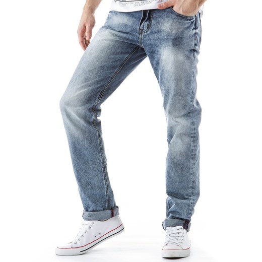 Spodnie (ux0166) dstreet niebieski jeans