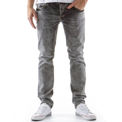 Spodnie (ux0131) dstreet szary modne