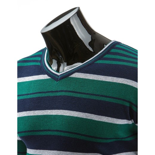Sweter (wx0303) dstreet zielony minimalistyczny
