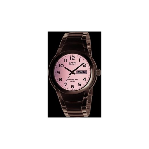 Zegarek Męski Casio MTP-1229D-1A + dodatkowo otrzymasz cyfrowy zegarek ZA DARMO + 5 lat gwarancji + dożywotnia możliwość zwrotu towaru brawat-pl czarny Zegarki męskie