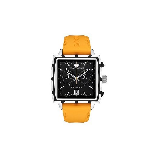 Zegarek Męski Emporio Armani AR0594 + dodatkowo otrzymasz cyfrowy zegarek ZA DARMO + dożywotnia możliwość zwrotu towaru brawat-pl zolty Zegarki męskie