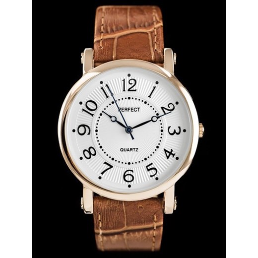 Zegarek damski PERFECT A219 - brown (zp745d) zegarki-cc brazowy paski